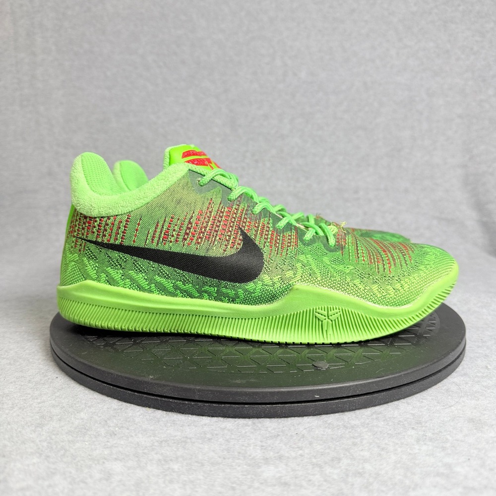 Nike Mamba Rage Grinch Electric Green Black Basketball Shoes 908974-300 Mens 8.5